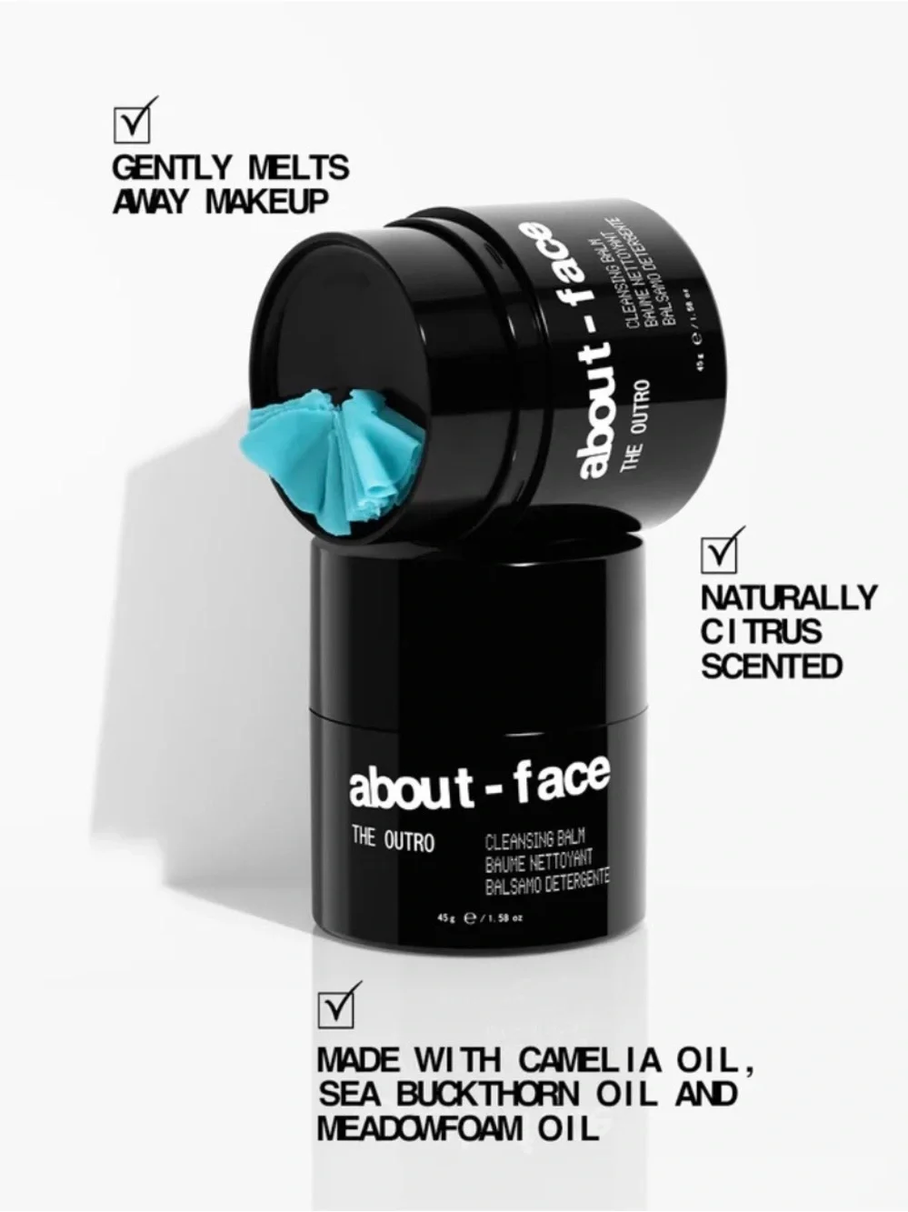 about-face The Outro Cleansing Balm